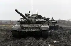 Russian T-72 tanks are seen during military drills in the southern Krasnodar region, Russia, Dec 2, 2024. Russia’s military expenditure reached an estimated US$149 billion in 2024, a 38 per cent increase from 2023 and double the level in 2015.