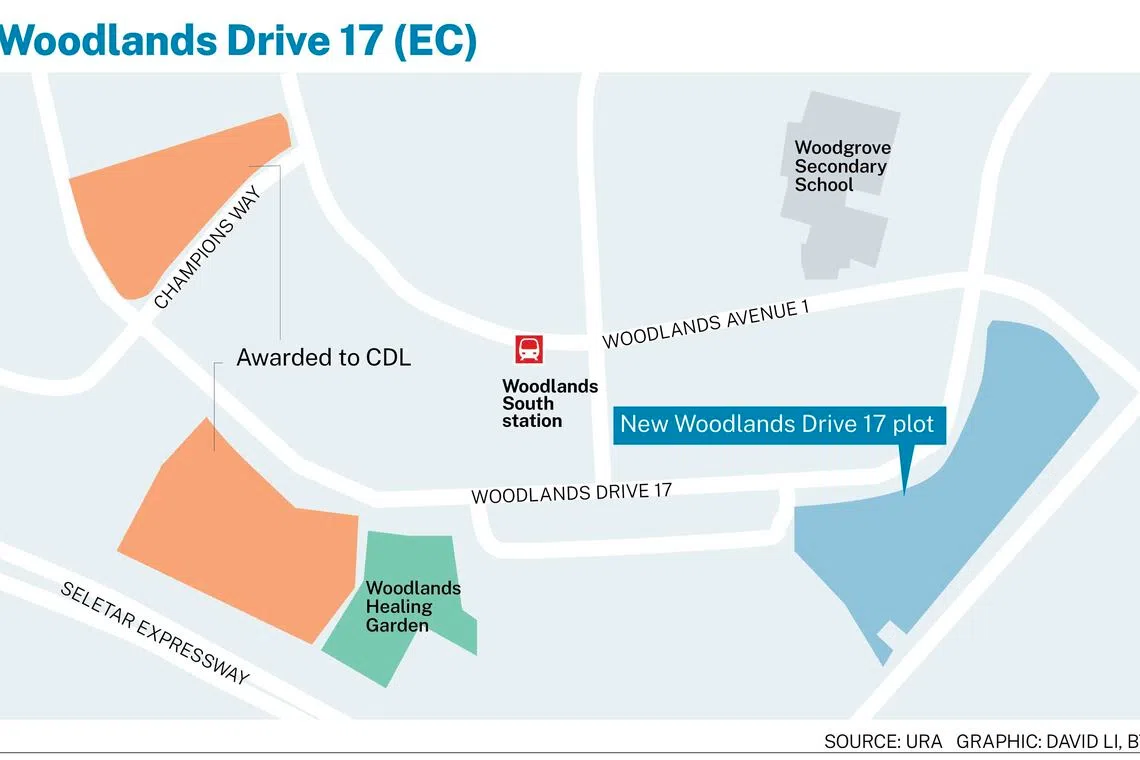 The 26,979.9 square metre plot along Woodlands Drive 17 now up for tender is part of the H2 government land sales programme.