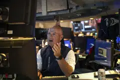 All three major US indices spent the entire day in the red, with the Dow Jones Industrial Average losing 2.6 per cent, or more than 1,000 points, to finish at 38,703.27 on Monday.