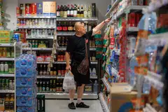 The consumer price index remains well below the government’s official target of around 3 per cent for the year.