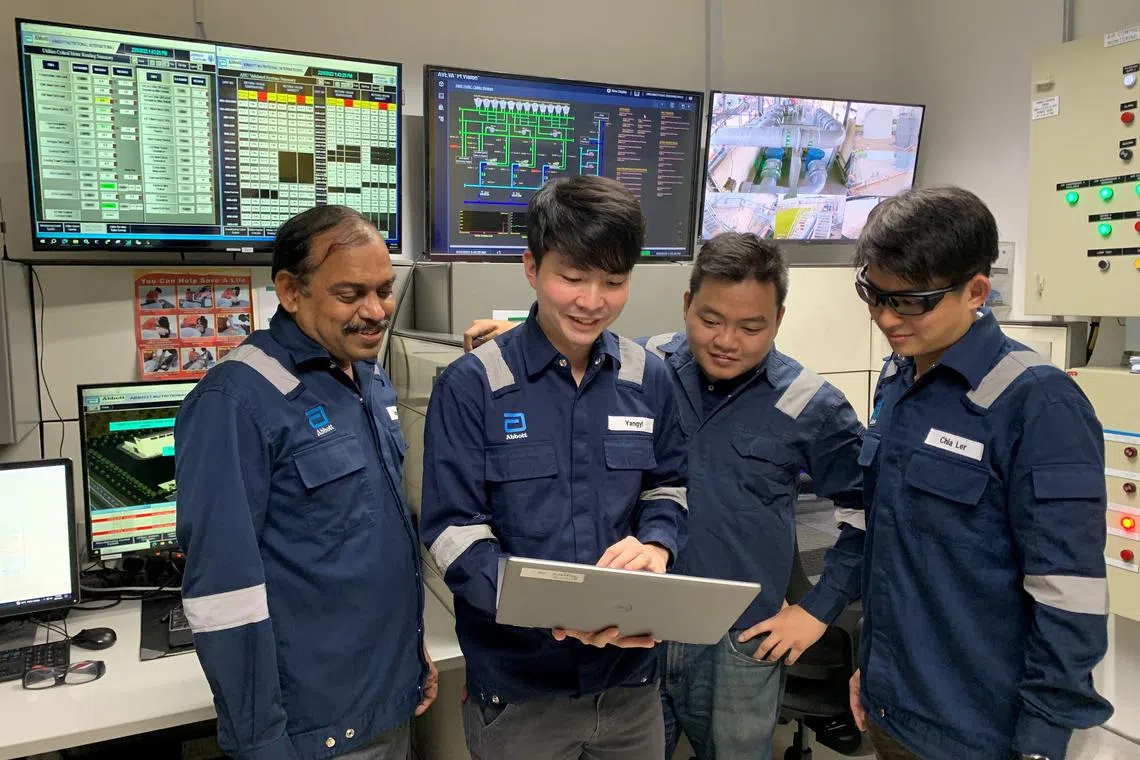 Abbott's utilities excellence team oversees the plant’s energy management system, and several of its members have undertaken the Singapore Certified Energy Manager training.