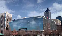 One of Mapletree Industrial Turst's assets, at 250 Williams Street NW, Atlanta. MIT’s portfolio occupancy for its data centre segment is at 91.0 per cent (as at Dec 31, 2023), 2.4 percentage points lower quarter on quarter.