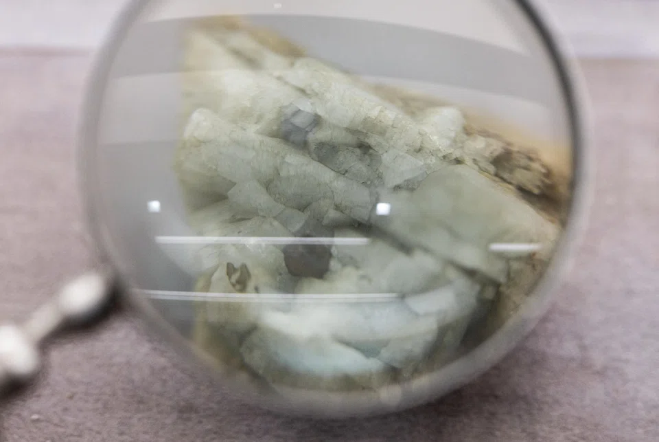 A sample of monazite, a mineral used in the rare earth industry to extract elements such as cerium, lanthanum, and neodymium