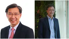 JTC chairman Tan Chong Meng (left) and his successor Chia Song Hwee.