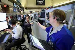 The Dow Jones Industrial Average fell 103.7 points, or 0.21 per cent, at the open to 49088.25.
