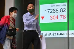 The Hang Seng Index climbed 1.23 per cent, or 235.93 points, to 19,439.84 on during early trade on Friday. 