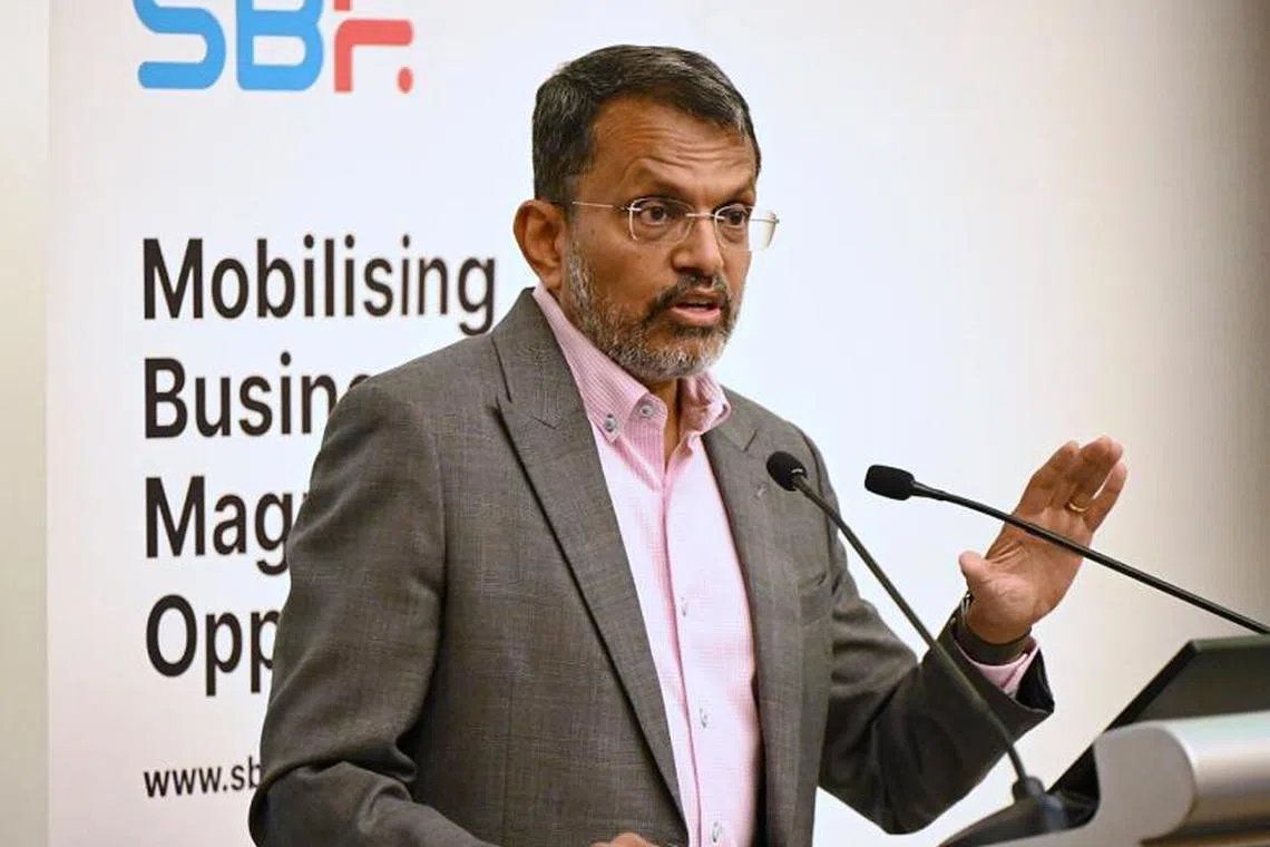 The world is moving towards a "climate-impaired" and "carbon-constrained" future, notes Ravi Menon. 