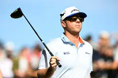 Talor Gooch in action at the LIV Golf event in Adelaide in April. He will play in Singapore this week.