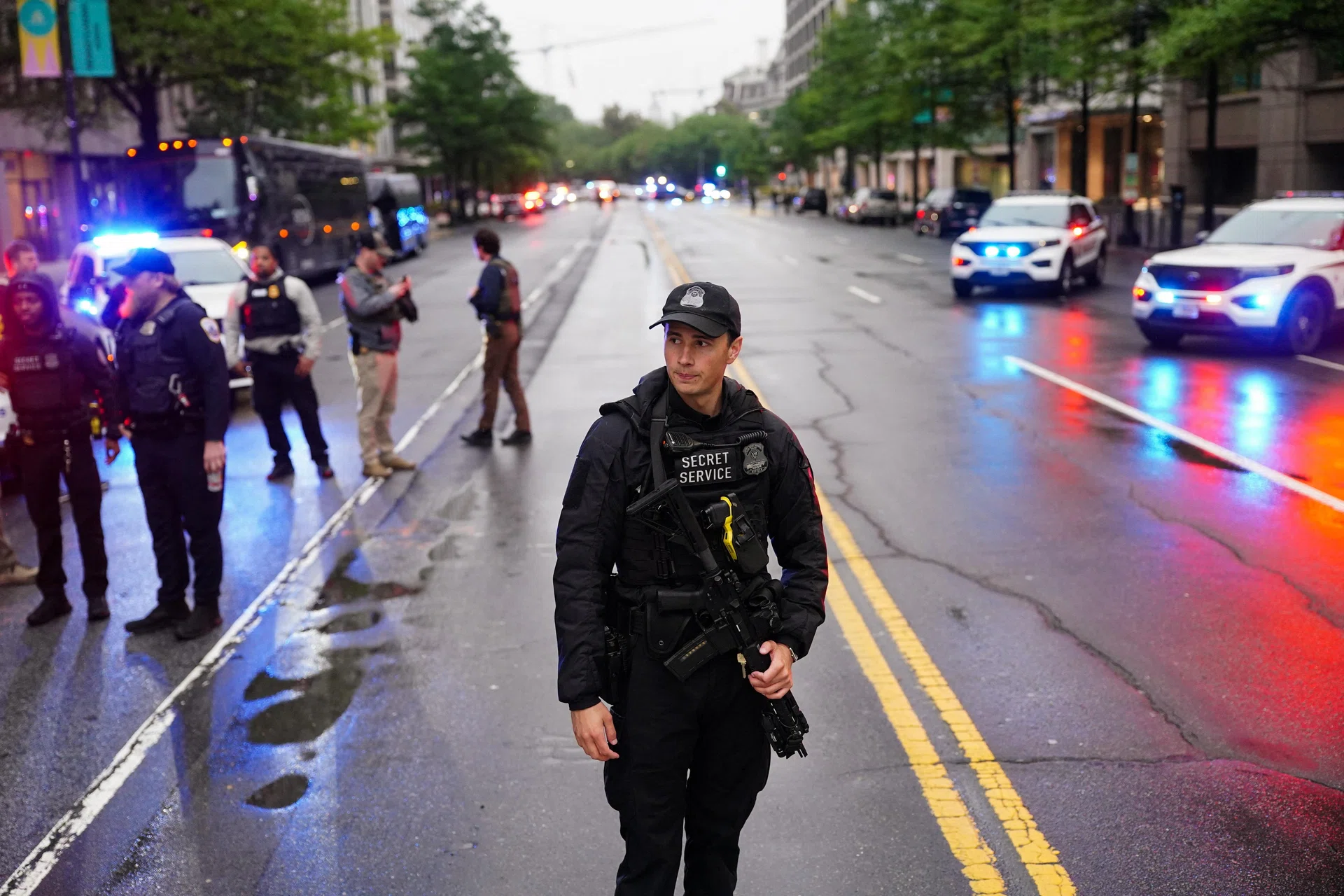 Suspect ‘down’ after shooting at officers near White House, official says