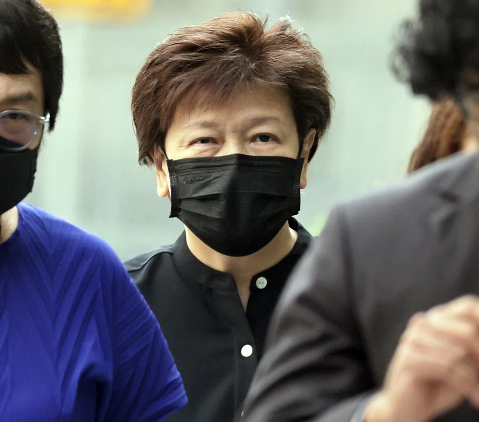 Hyflux founder and former CEO Olivia Lum at the State Courts in August. The case highlights some of the power imbalances between shareholders and executives, with more than 34,000 Hyflux investors owed S$900 million.