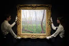 Claude Monet’s ‘Bennecourt’, 1887, at Sotheby’s in New York. Art loans function as lines of credit, so clients draw on them and pay them back as they can. 