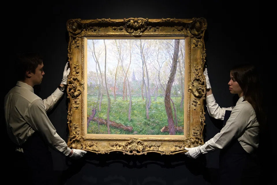 Claude Monet’s ‘Bennecourt’, 1887, at Sotheby’s in New York. Art loans function as lines of credit, so clients draw on them and pay them back as they can. 