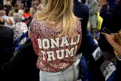 A Trump supporter at the Republican National Convention in Milwaukee. Despite all the emotion and adoration around Donald Trump, the truth is that his main advantage is simply that he is not his opponent Joe Biden.  