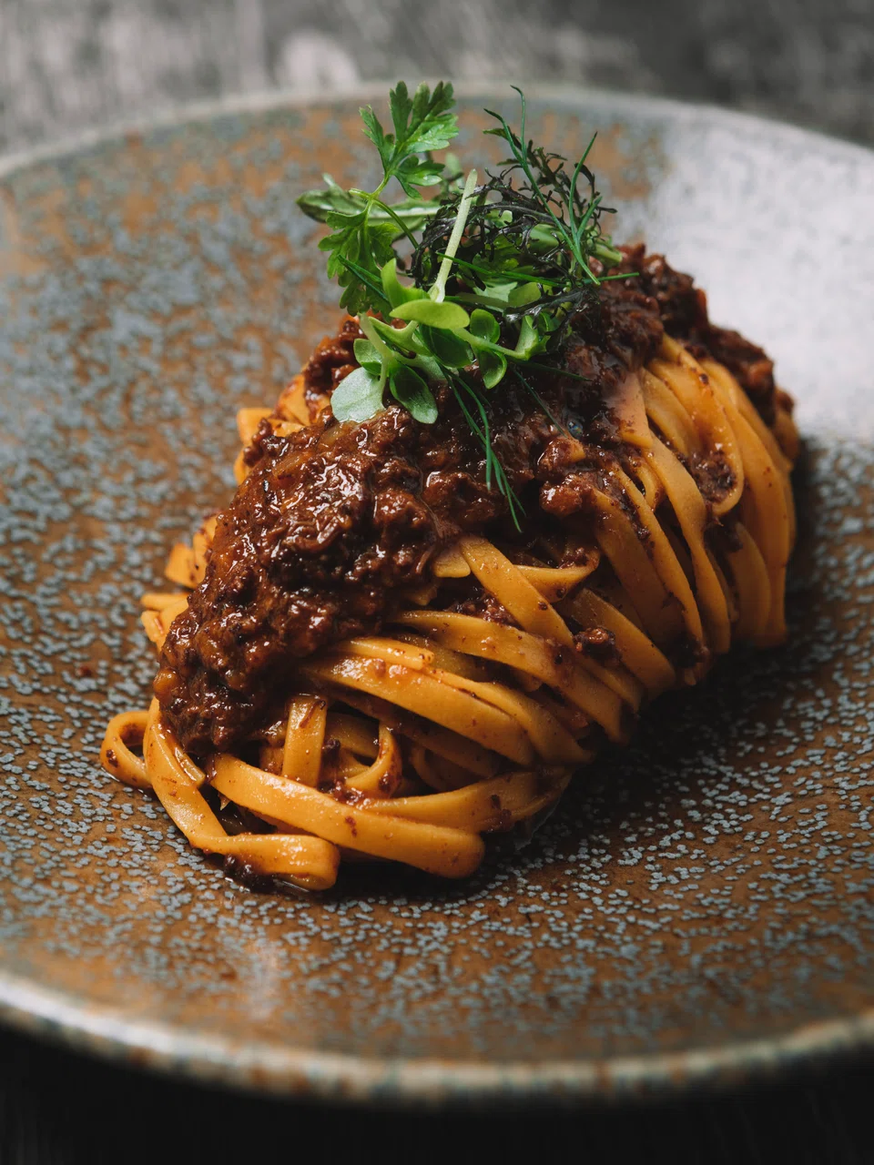 Fettuccine Bolognese by Davide Giacomelli.