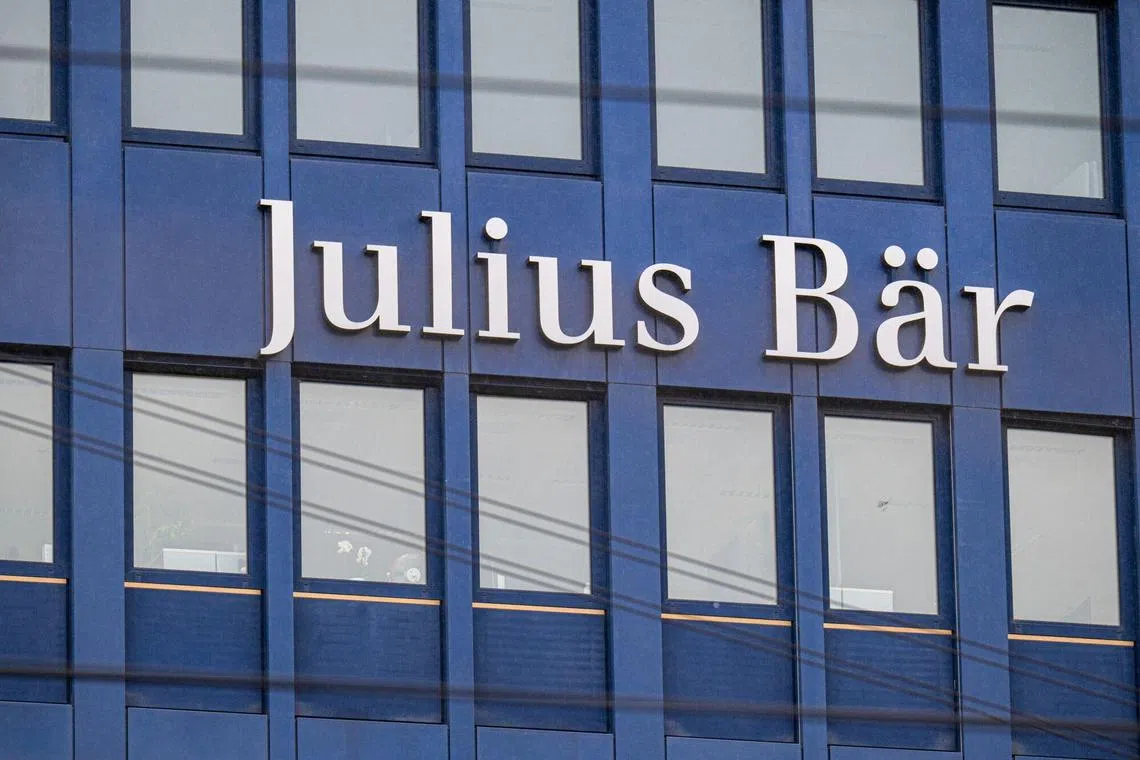 Julius Baer says net new money more than doubled year-on-year to 7.9 billion Swiss francs, bringing assets under management to 483 billion francs, as of end-June.