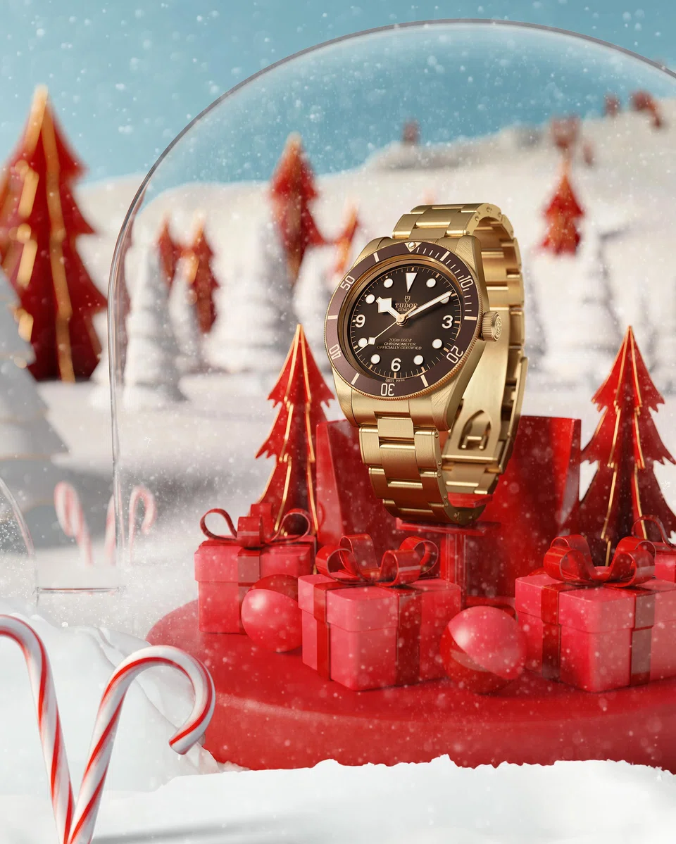 Naval inspiration is seen in every detail of the Black Bay 58 Bronze.