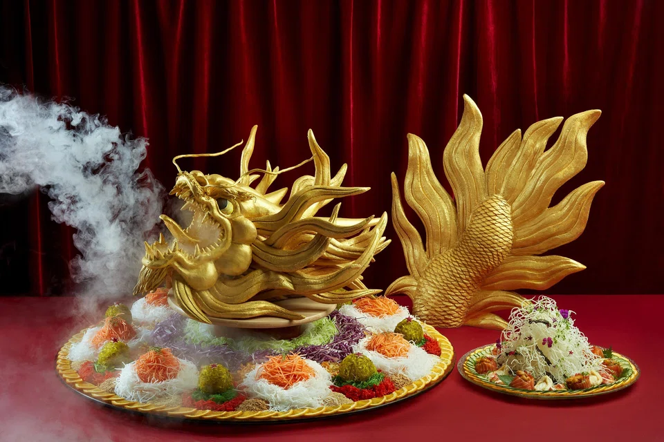 Man Fu Yuan's 60-inch Dragon Wealth yu sheng.