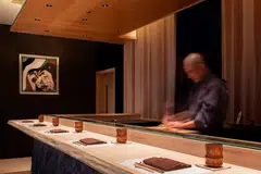 Interiors of the new Sushi Kimura Plus.