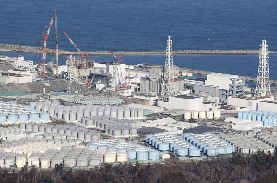 Aerial view of the storage tanks for treated water at the tsunami-crippled Fukushima Daiichi Nuclear Power Plant in Okuma town, Fukushima prefecture, Japan, on Aug 22.
