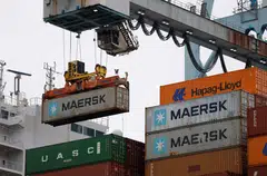 Exports of goods dropped US$9.7 billion to US$179.2 billion. Goods imports were little changed at US$275.8 billion.