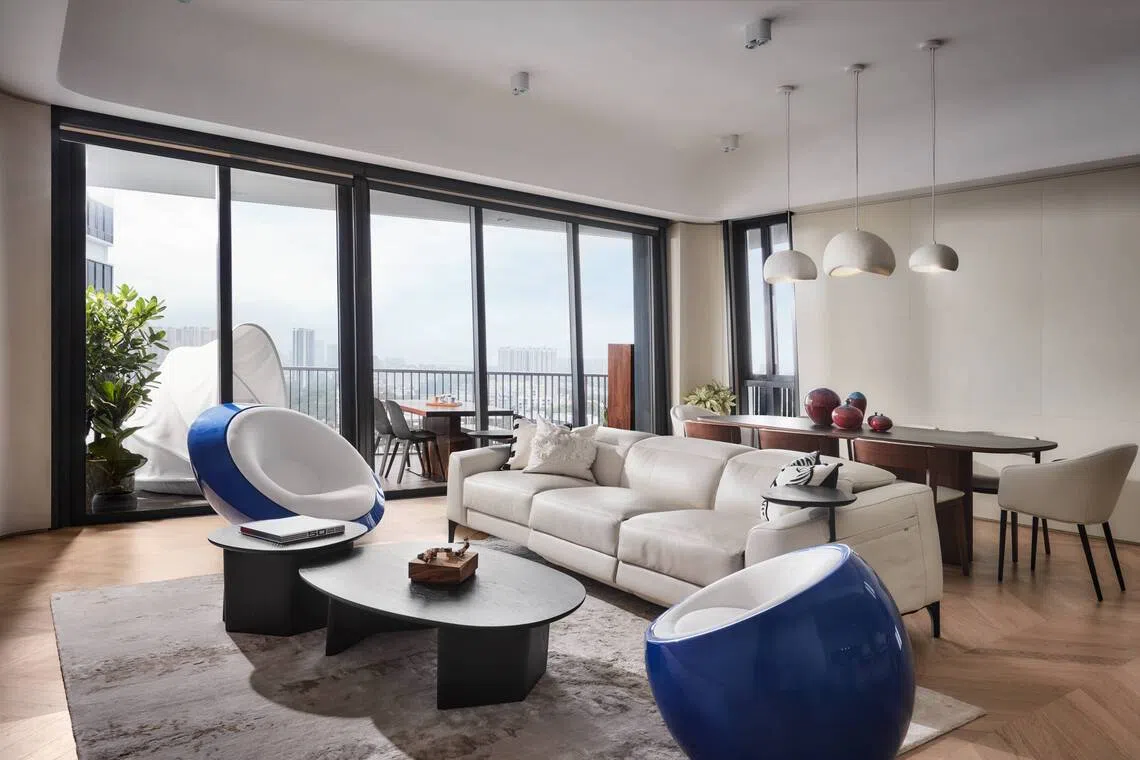 The expanded and brighter living area. 