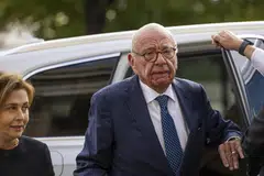 Rupert Murdoch arrives for a probate court hearing in Reno, Nevada, Sept 16, 2024. Murdoch is in the eye of a legal storm as several of his children seek to block him changing the terms of a family trust to ensure his favoured son Lachlan gains control of his sprawling media assets after his death.