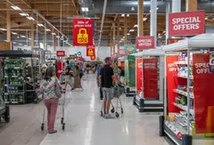 The value of total sales at its members – mostly large chains and major supermarkets - was 1.0 per cent lower in June than a year ago, compared with a 1.1 per cent fall in May.