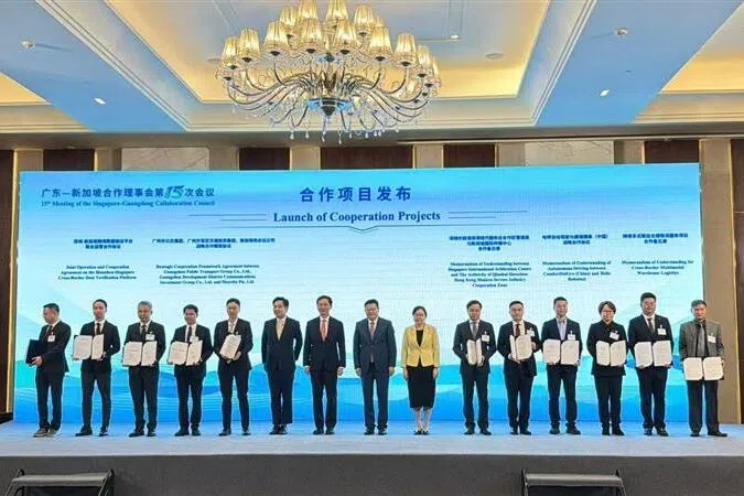 The agreement was signed in Guangzhou, China, at the 15th Singapore-Guangdong Collaboration Council meeting.