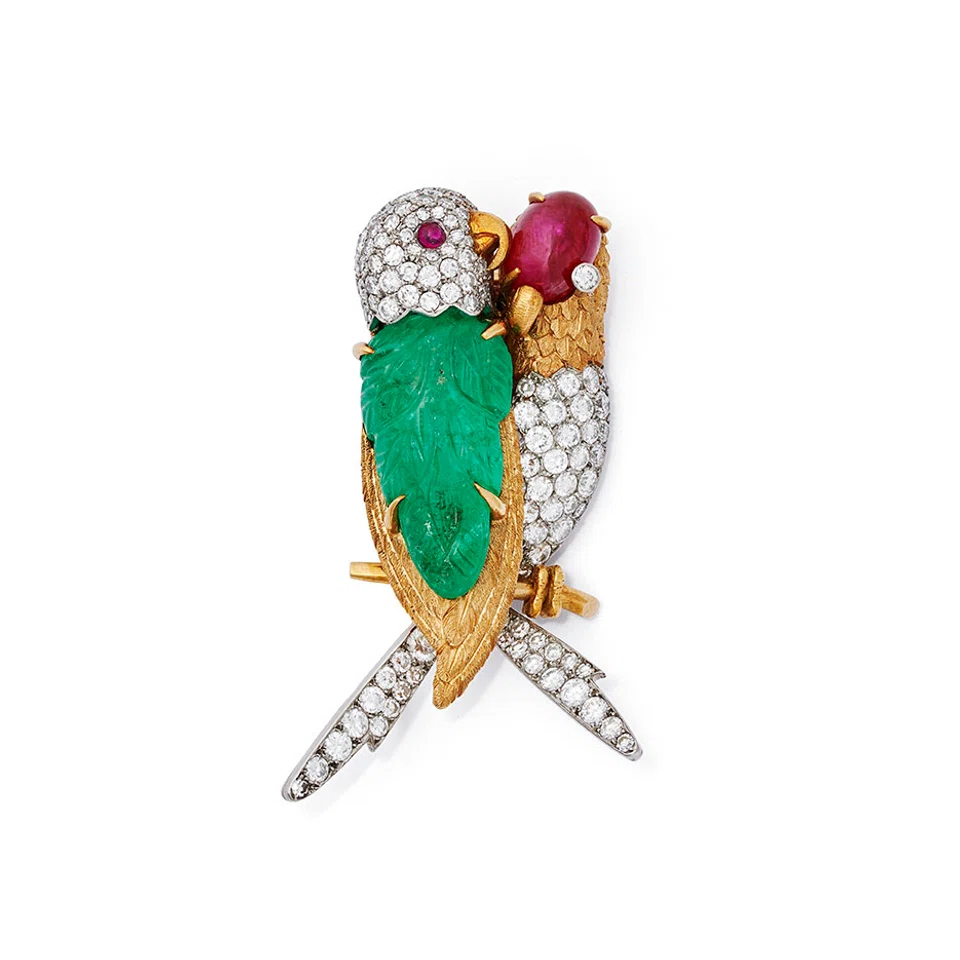 Cartier Lovebirds brooch
