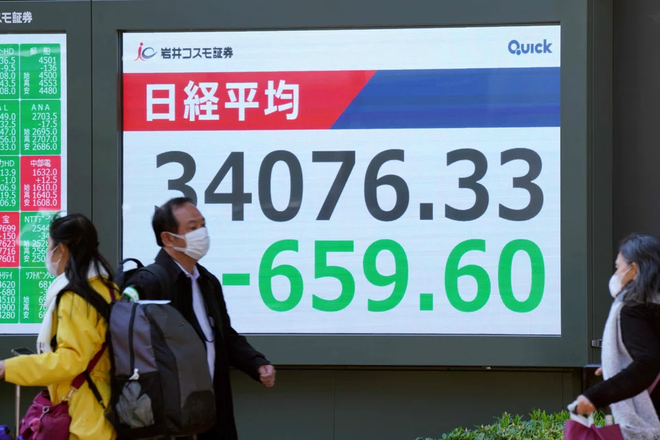 The Nikkei shed more than two per cent for the second day running.