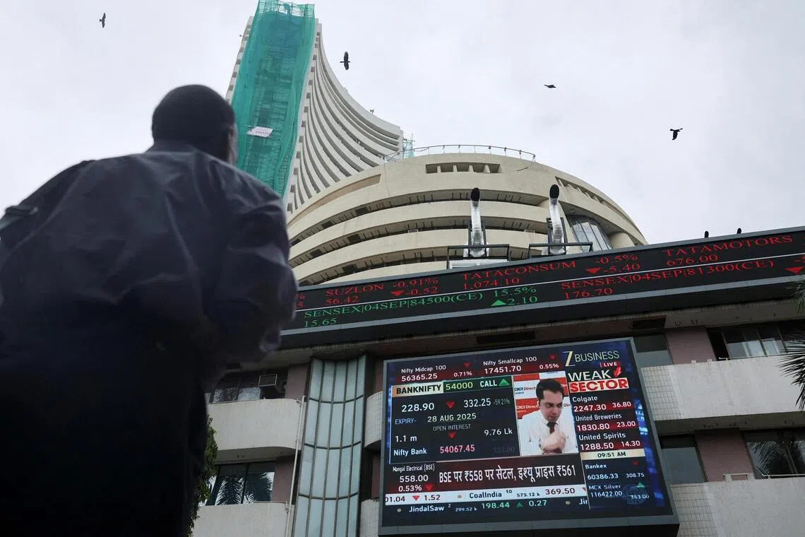 India experienced record net outflows of US$19 billion in 2025, even as other stock markets in the emerging world saw net inflows.