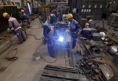 Manufacturing output in March rose 5.2 per cent year-on-year, faster than 1.5 per cent in the same month the previous year.