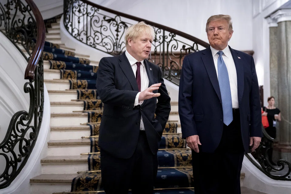 Boris Johnson (left) and Donald Trump have championed a similar style of politics.