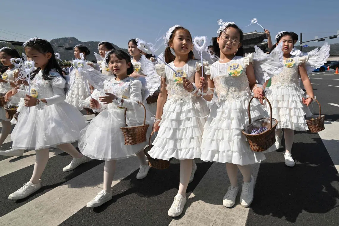 South Korean children born today will share the country with a mere 12 million people when they turn 75, and only 6 million compatriots will be around to celebrate their 100th birthday. 