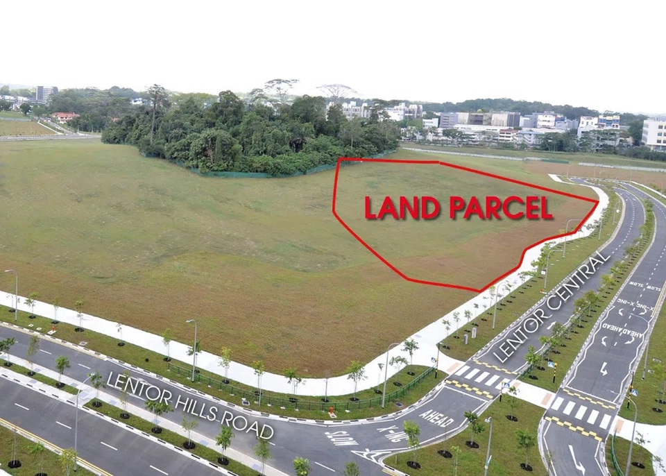 This plot in Lentor Central can yield about 470 private housing units.



