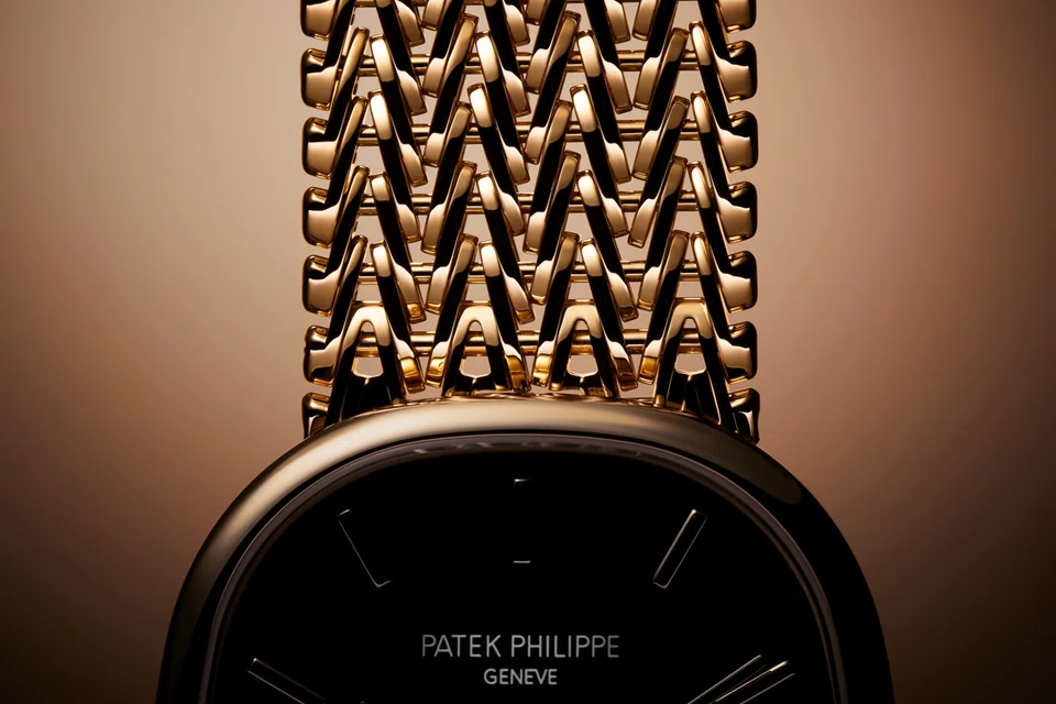 The Golden Ellipse (pictured) is one of Patek Philippe's classic watch models that made its debut in rose gold at Watches & Wonders 2024. 