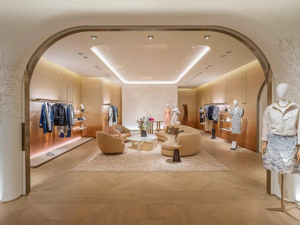 The main salon at Louis Vuitton's Apartment retail concept, which is one of the first of its kind in the world.