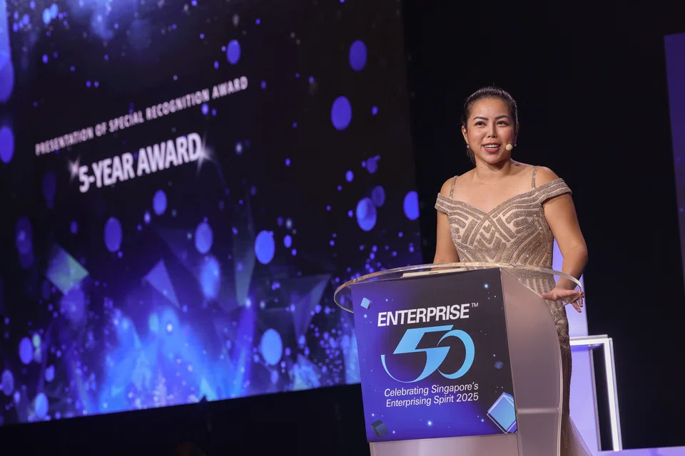 The emcee for the gala evening, Charmaine Yee.