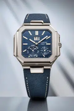 The Ref 5822P-001 Cubitus reinterprets the "elegant sporty" style that defines Patek Philippe’s Nautilus and Aquanaut collections.