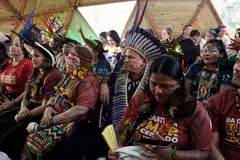 Indigenous Brazilians are demanding climate action, including forest protection.