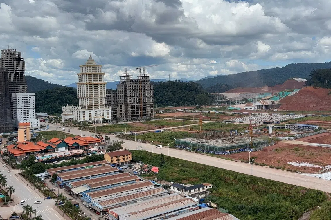 In the Laos border town Boten, most of the buildings and infrastructure have been funded by Chinese investors.
