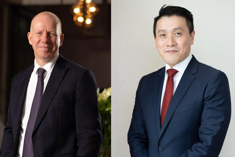 The panel will feature Steve Brice, global chief investment officer of Standard Chartered (left), and Albert Tse, chief executive of Amundi South Asia.
