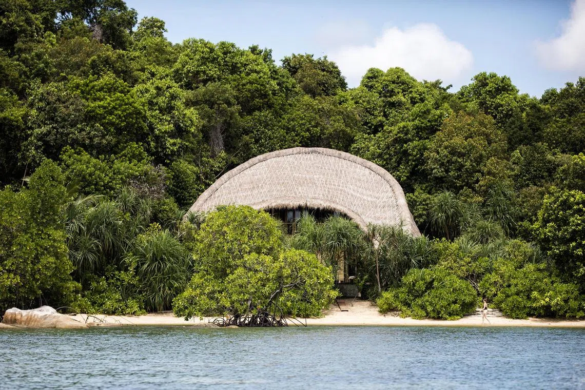 Une villa de plage privée sur l'île de Semppedac.