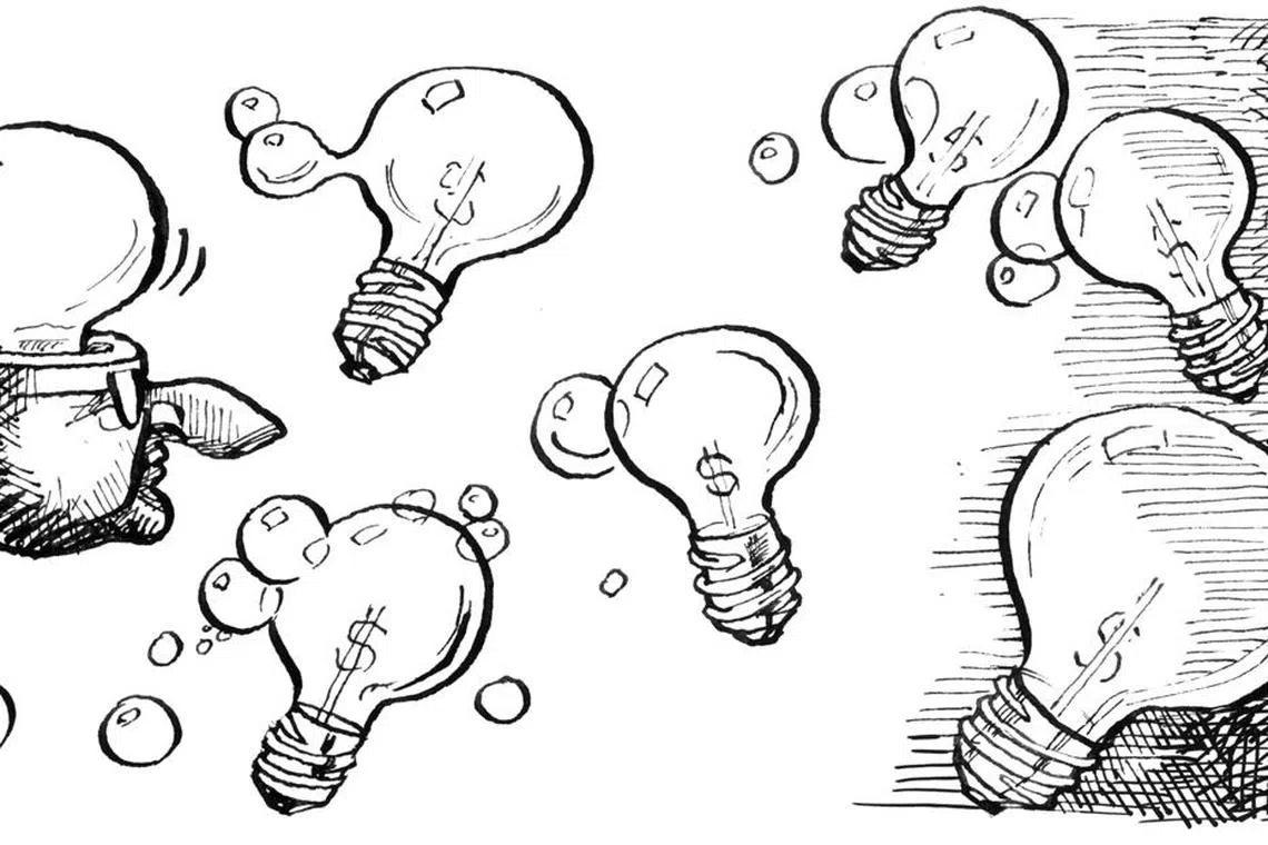 [The trouble with bubbles - Just what do
people mean by talking and writing non-stop
about stock market "bubbles"?]