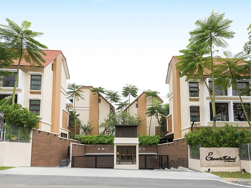 The properties are all three storeys high and each comes with an attic, a basement, five bedrooms and five bathrooms. 