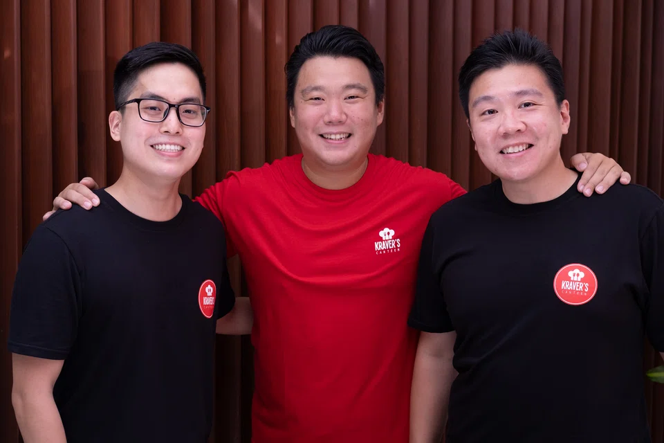 (From left) The Kraver's Group co-founders Victor Lim, Eric Dee and Victor Mapua