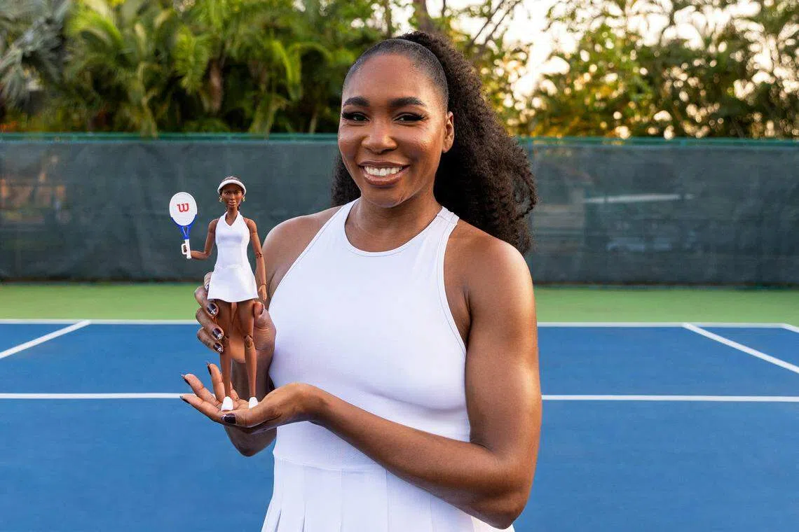 Tennis icon Venus Williams hopes to motivate young girls into sports with the doll.