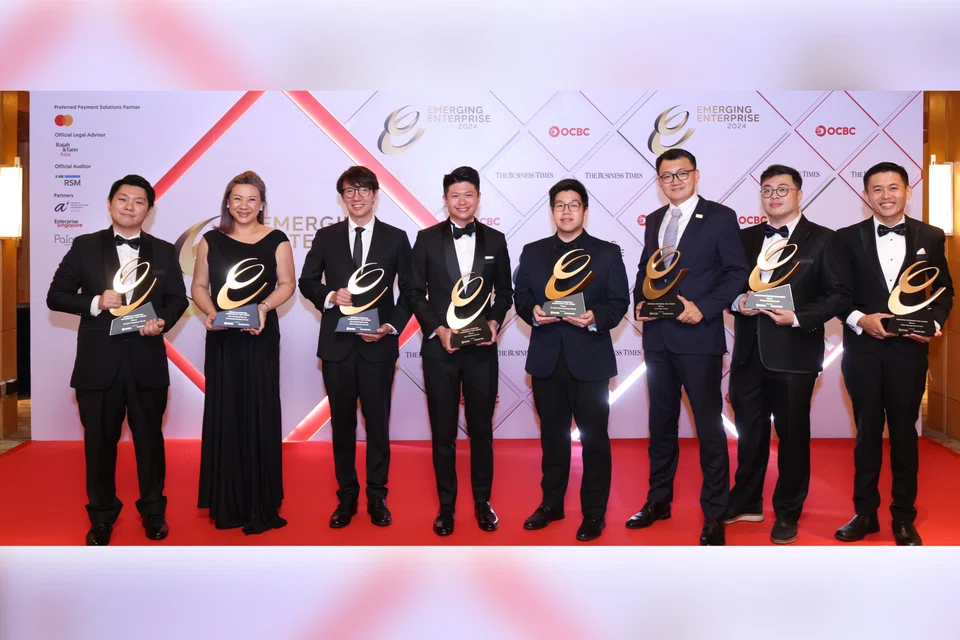 All eight winners of the 2024 Emerging Enterprise Awards.