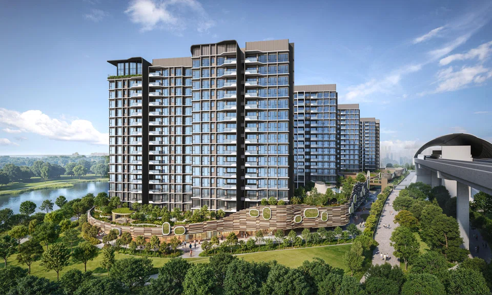 Two-bedroom units, sized from 624 sq ft, at Tengah Garden Residences will go from S$1.11 million.