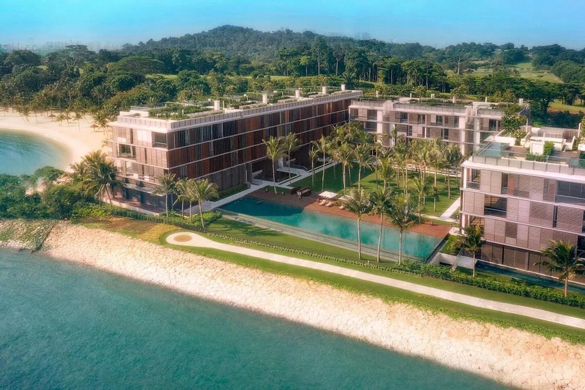 Two vertically stacked units at Seven Palms Sentosa Cove transacted at S$23.9 million or S$2,717 per square foot in January.